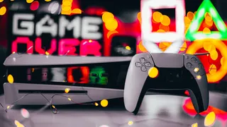 PlayStation gaming console setup