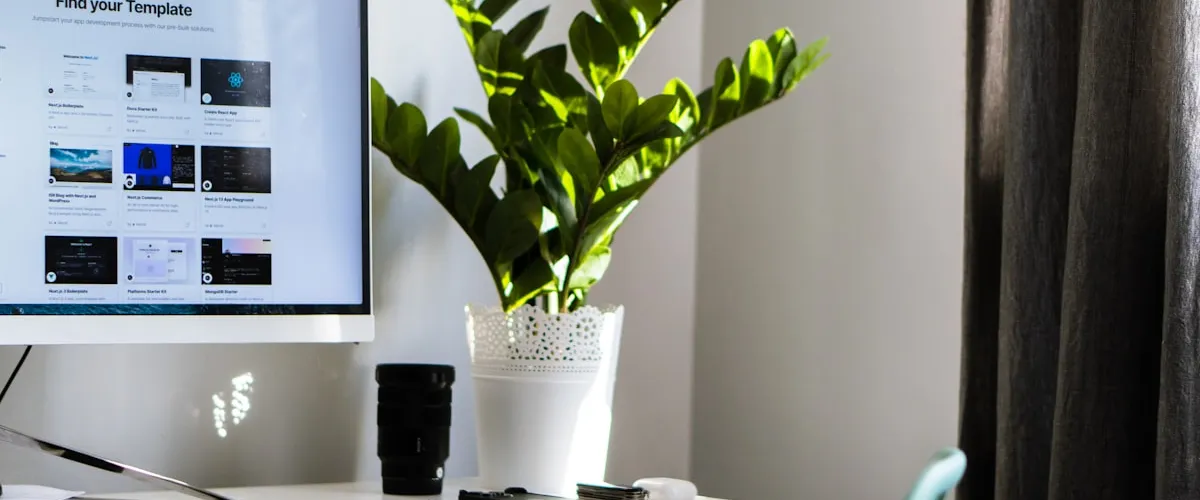 Computer monitor setup with multiple screens