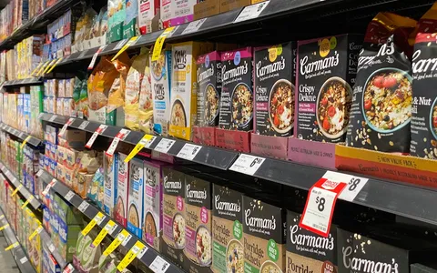 Retail store front during the holiday shopping season